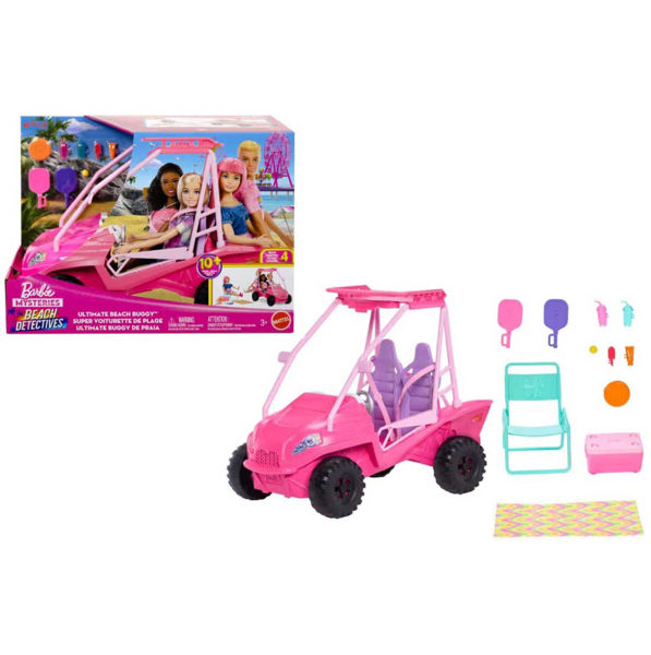 Immagine di Barbie Mysteries Buggy da Spiaggia con Accessori