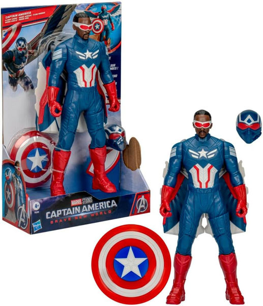 Immagine di Captain America Flight Mode Action Figure con Ali 30 cm