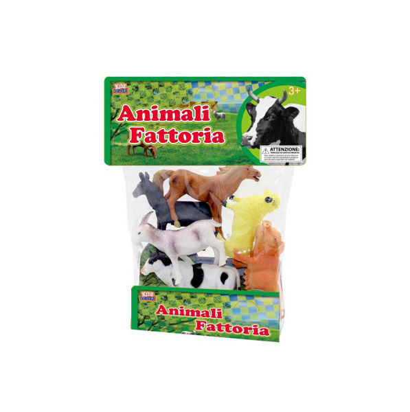 Immagine di Animali della Fattoria Giocattolo - Set 6 Pezzi
