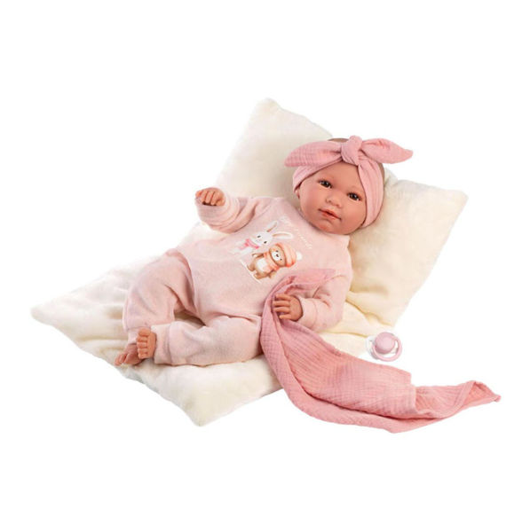 Immagine di Bambola Reborn Mimi Morbida 42 cm con Cuscino e Coperta