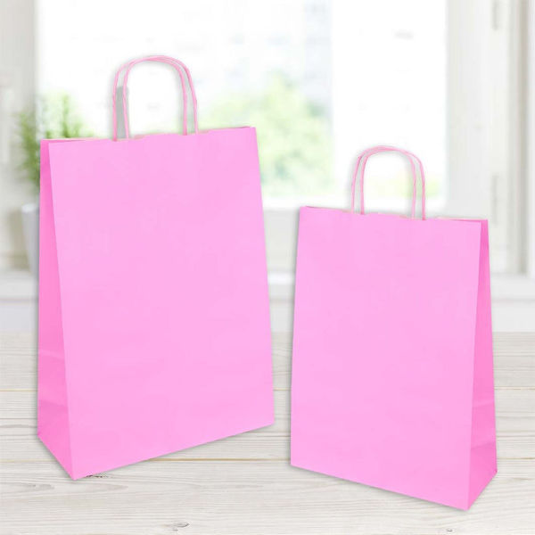 Immagine di Busta Regalo in Carta Rosa 22x10x32 cm