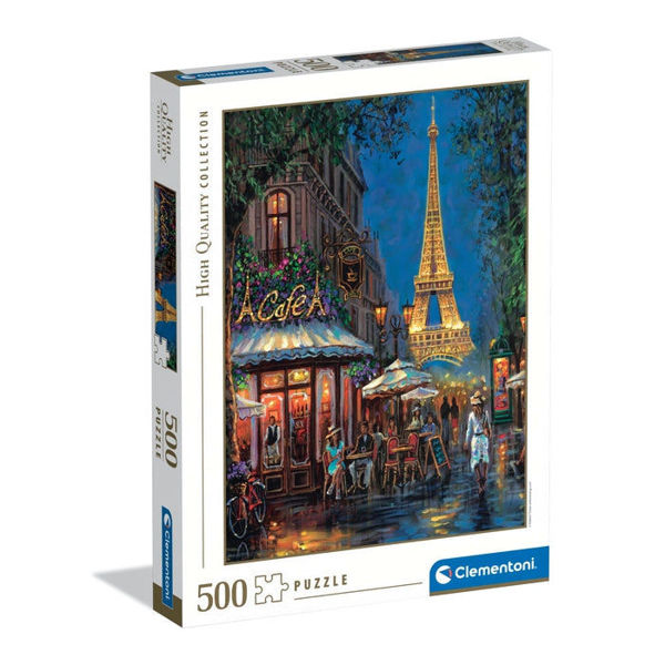 Immagine di Puzzle 500 Hqc Night At The Eiffel Café