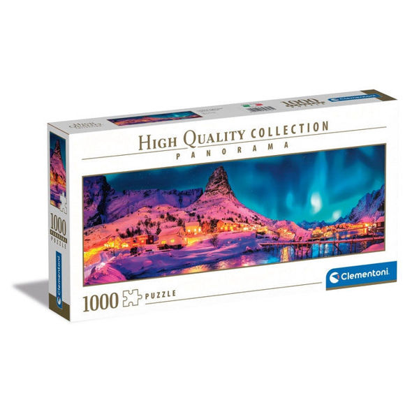 Immagine di Puzzle Panorama Isole Lofoten di Notte 1000 Pezzi