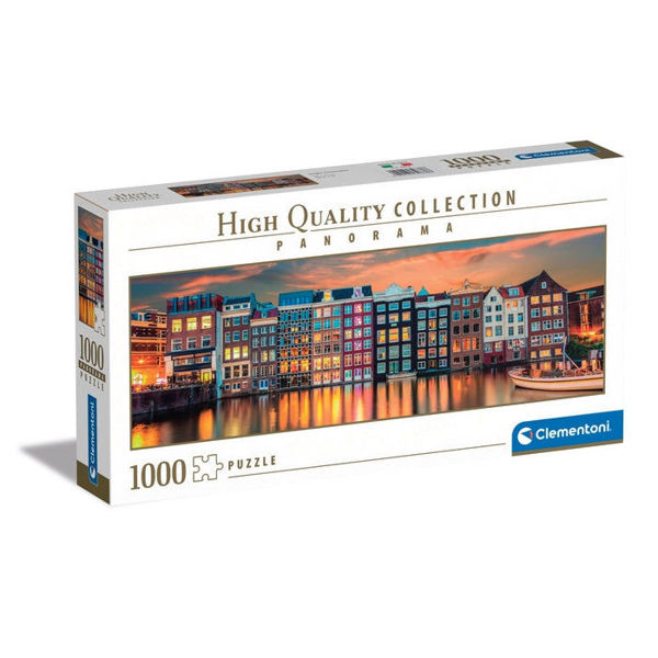 Immagine di Puzzle Panorama Amsterdam Illuminata 1000 Pezzi