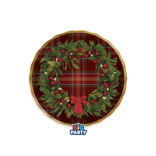 Immagine di Piatti in Carta 20 cm Classic Tartan 6 Pezzi