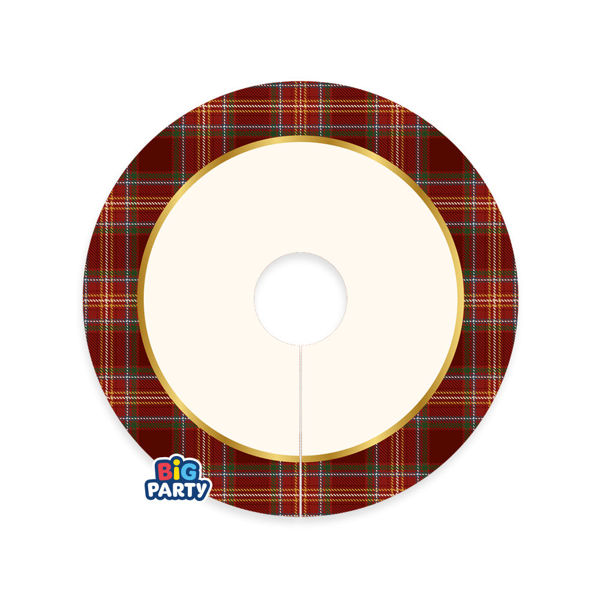 Immagine di Bicchieri in Carta 250 ml 6 Segnabicchieri cm.7 x 7 Tartan 6 Pezzi