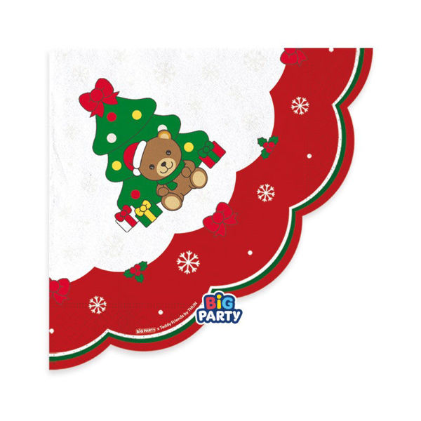 Immagine di Tovaglioli in Carta 33x33 cm Teddy Friends by THUN Christmas 16 Pezzi