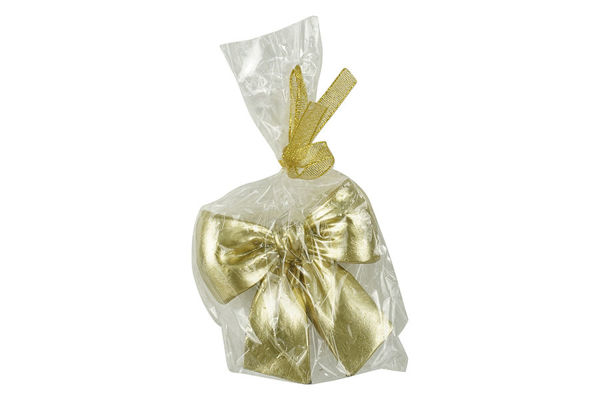 Immagine di Candela Natalizia a Fiocco Oro 3,5 cm