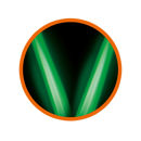 Confezione da 3 fontane pirotecniche Magia Verde Pyrogiochi con effetto fiamma verde per feste ed eventi